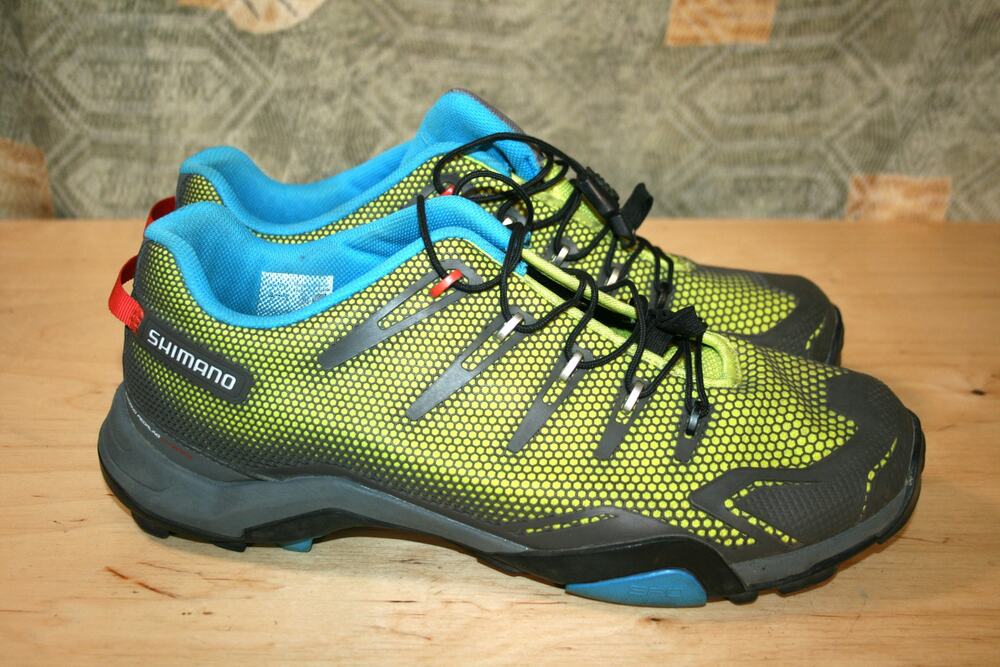 Shimano SH MT44G Green/Gray Mountain Cycling Shoes w/ Cleats 44 / 10